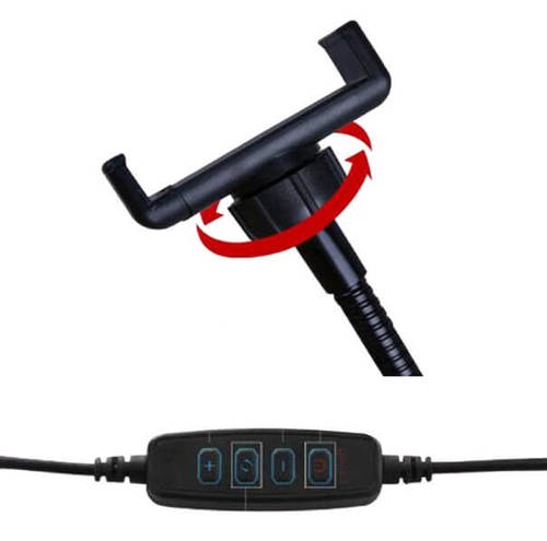 מעמד , מחזיק לסלולרי עם תאורת רינג