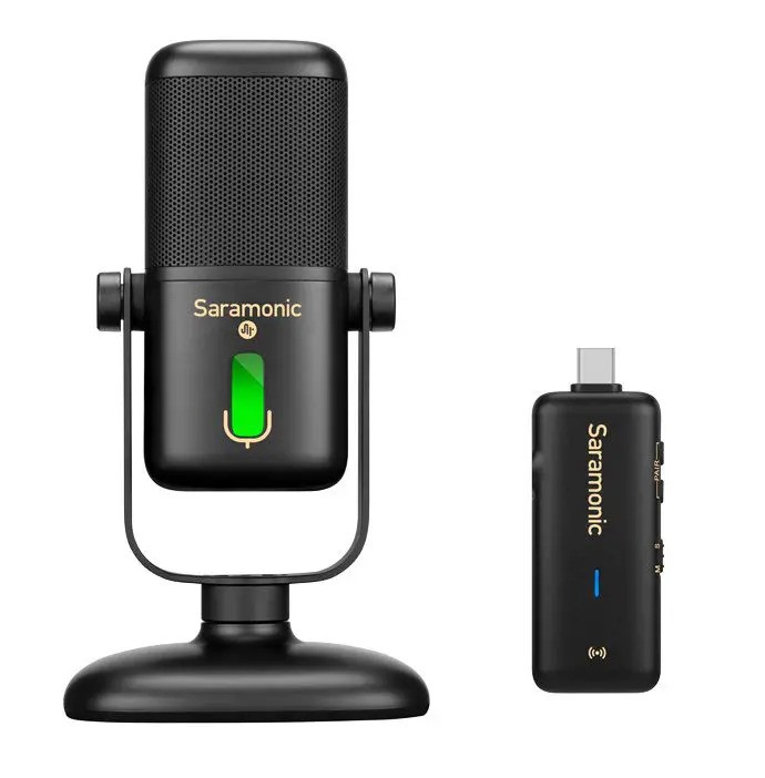 מיקרופון שולחני אלחוטי Saramonic sr-mv2000w usb