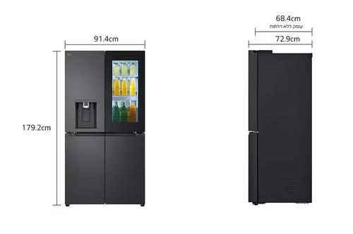 מקרר 4 דלתות עם קיוסק דגם GR-730BINS אל ג'י