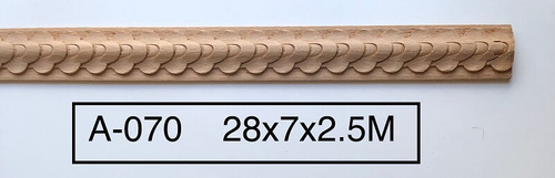 פס קישוט מעץ בוק 28X7 דגם A070