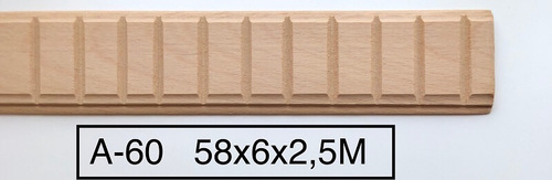 פס קישוט מעץ בוק 58X6 דגם A60