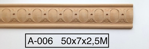 פס קישוט מעץ בוק 50X7 דגם A006