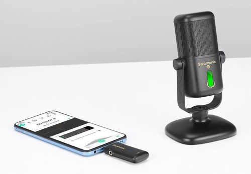 מיקרופון שולחני אלחוטי Saramonic sr-mv2000w usb