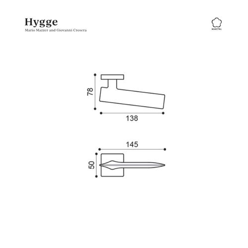 שרטוט טכני ידית HEY LEATHER