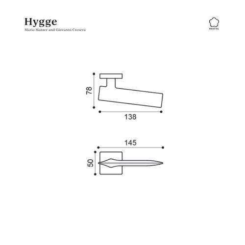 שרטוט טכני ידית HEY LEATHER