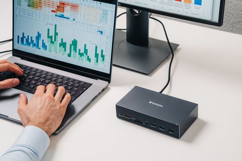 תחנת עגינה VERBATIM USB-C PRO DOCKING STATION 17 PORT ורבטים