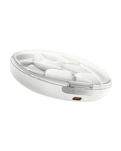 אוזניות אלחוטיות Baseus Eli Sport 1 Open-Ear TWS Earbuds, צבע לבן, שנה אחריות יבואן רשמי 