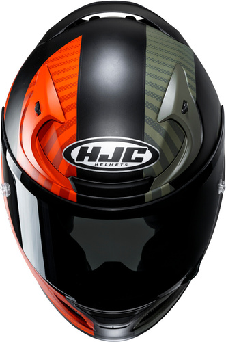 קסדת קרבון רפה 12 ירוק / כתום / שחור - HJC RPHA 12 OTTIN