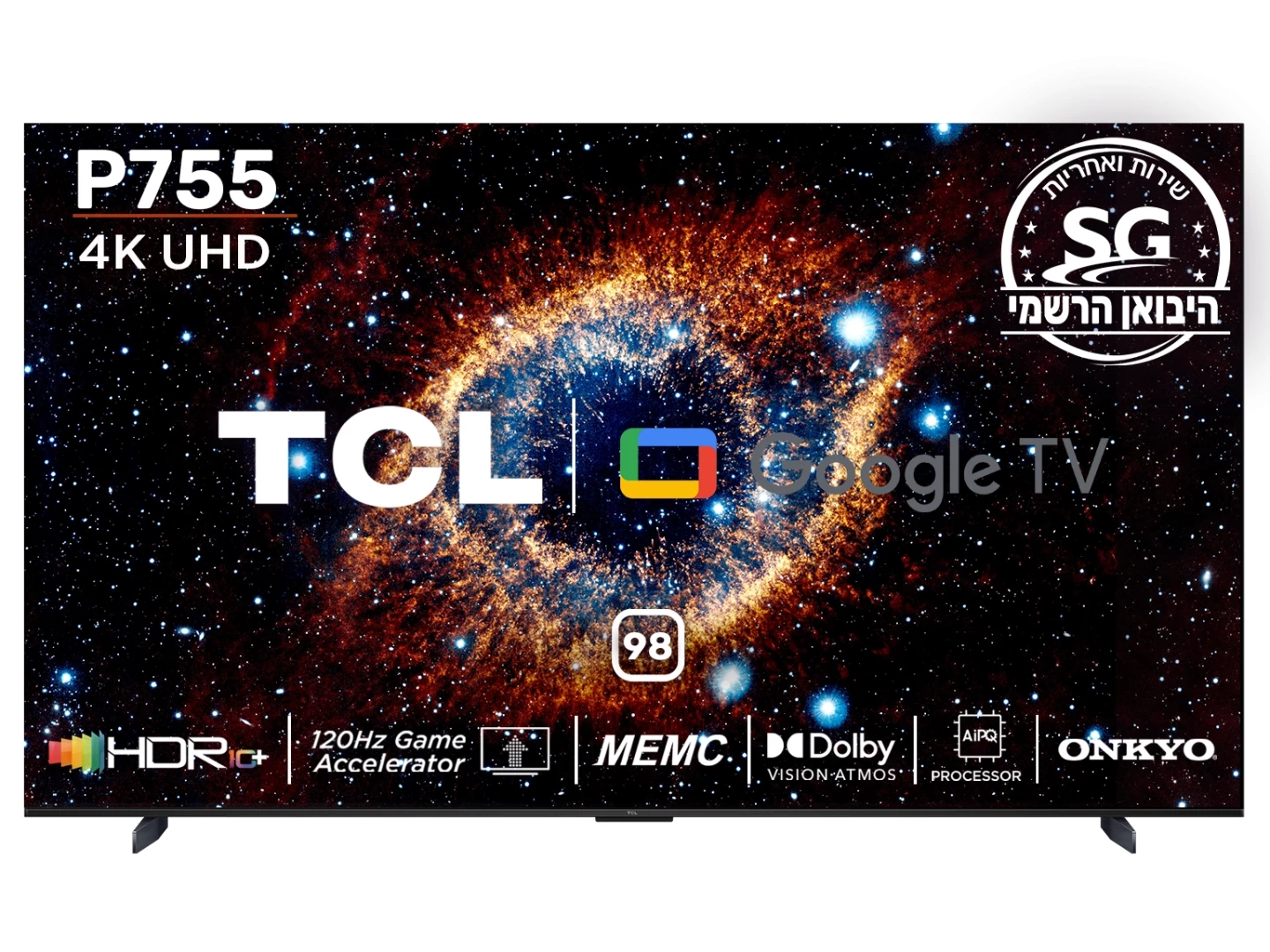 טלוויזיה "LED 4K 98 טיסיאל דגם 98P755