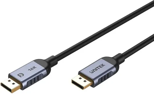 C1626GY01-2M - כבל Displayport ל- Displayport ברזולוציה עד  16K@60Hz 8K@120Hz 4K@240Hz באורך 2 מטר