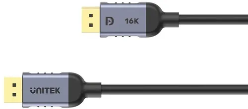 C1626GY01-2M - כבל Displayport ל- Displayport ברזולוציה עד  16K@60Hz 8K@120Hz 4K@240Hz באורך 2 מטר