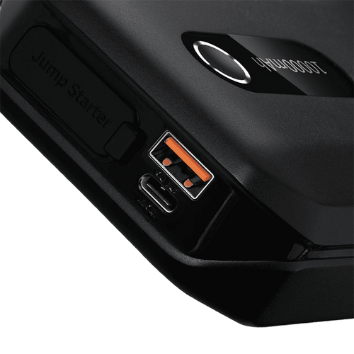בוסטר טעינה Baseus Air Car JumpStarter 10000mAh, צבע שחור, שנה אחריות יבואן רשמי 