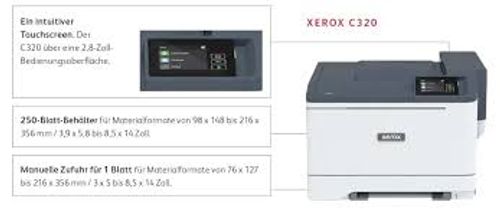 מדפסת לייזר צבעונית Xerox C320V/DNI
