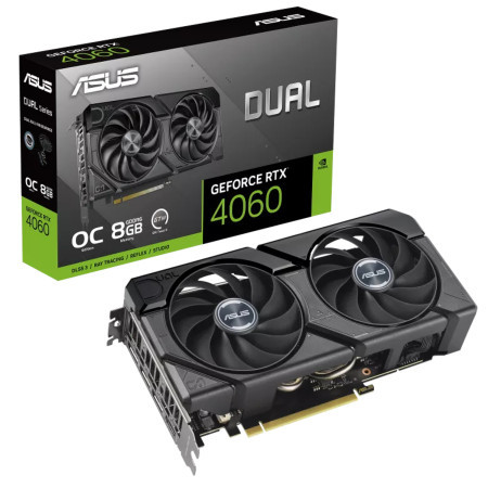 כרטיס מסך Asus Dual GeForce RTX 4060 EVO OC Edition 8GB GDDR6