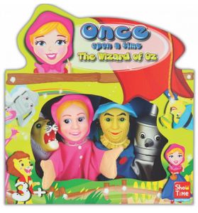 מארז 4 בובות אצבע צבעוניות ושמחות לתיאטרון בובות - הקוסם מארץ עוץ