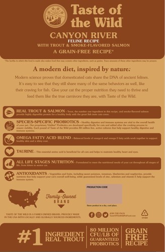 טייסט אוף דה וויילד קניון דגים לחתול 2 ק''ג 