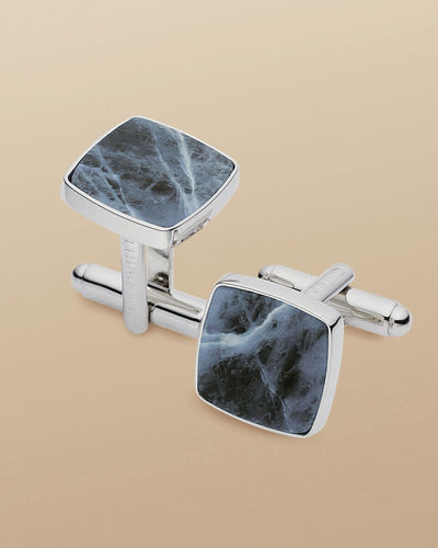חפתים -Sodalite Square Cufflink - Blue