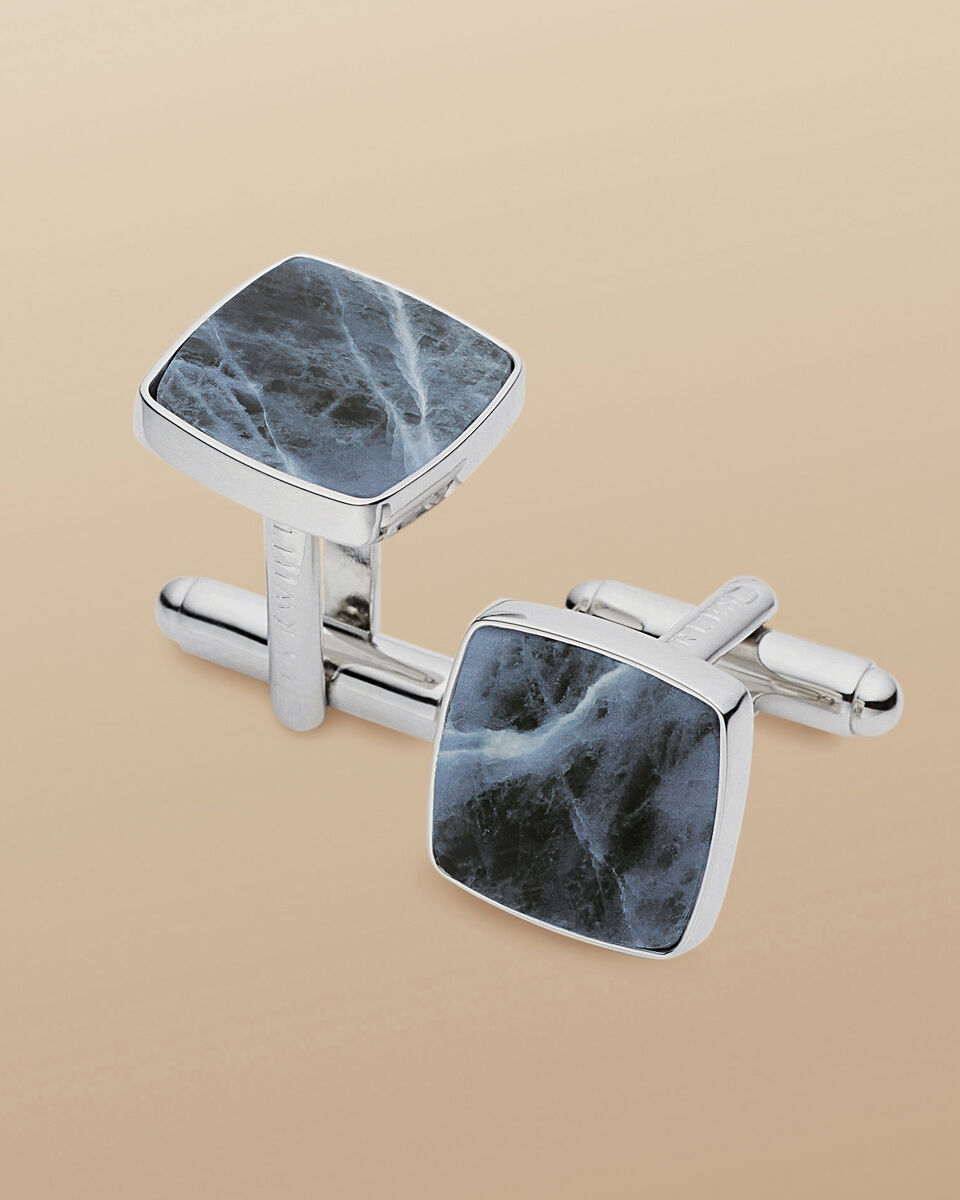 חפתים -Sodalite Square Cufflink - Blue