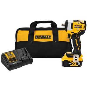מפתח אימפקט "1/2 20V + סוללה 5.0AH DEWALT