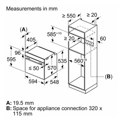 תנור בנוי 71 ליטר Bosch HBA534EB3 Serie 4 שחור | פוליןתנור בנוי 71 ליטר Bosch HBA534EB3 Serie 4 שחור | פולין