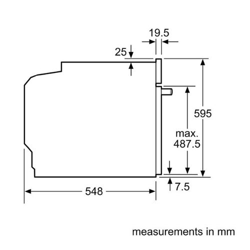 תנור בנוי 71 ליטר Bosch HBA534EB3 Serie 4 שחור | פולין