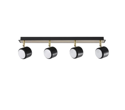 4 ספוטים שחור+זהב LED 20W