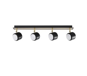 4 ספוטים שחור+זהב LED 20W