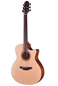 גיטרה אקוסטית מוגברת HG-200CE/FSN בצבע טבעי + תיק מרופד מבית CRAFTER