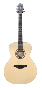 גיטרה אקוסטית HG-100/OPN בצבע טבעי SILVER Series + תיק מרופד מבית CRAFTER