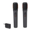 זוג מיקרופונים אלחוטיים JBL PartyBox Wireless Microphone טעינה USB-C