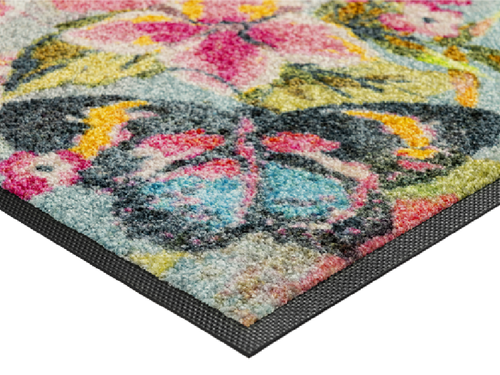 שטיח צבעוני ציפור ופרפר Bloomibri floor mat 60X180