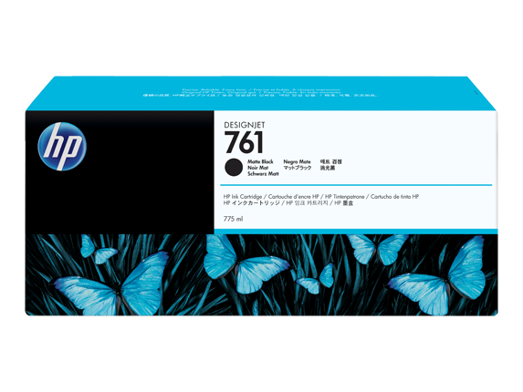 מחסנית דיו בשחור מט HP 761 DesignJet Ink Cartridge בנפח 775 מ"ל                            