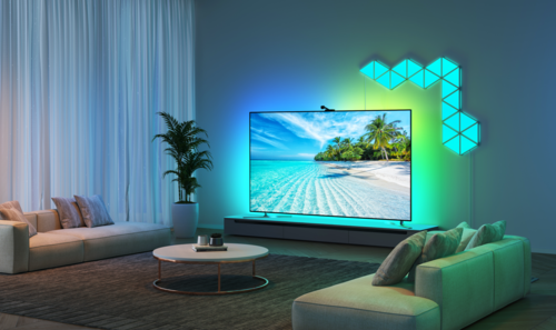 10 יחידות תאורה צבעוניות בעיצוב משולשים Govee