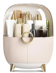 ארגונית איפור מפוארת | ארגונית קוסמטיקה Cosmetics Care - ורוד