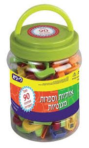 דלי עם למעלה מ 90 ספרות ואותיות א