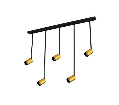 5 ספוטים על בסיס פליז GU10-LED 5X13W