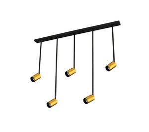 5 ספוטים על בסיס פליז GU10-LED 5X13W
