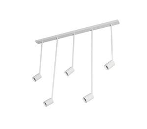 5 ספוטים על בסיס לבן GU10-LED 5X13W