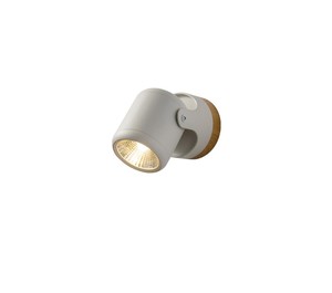ספוט עץ+לבן LED 6W