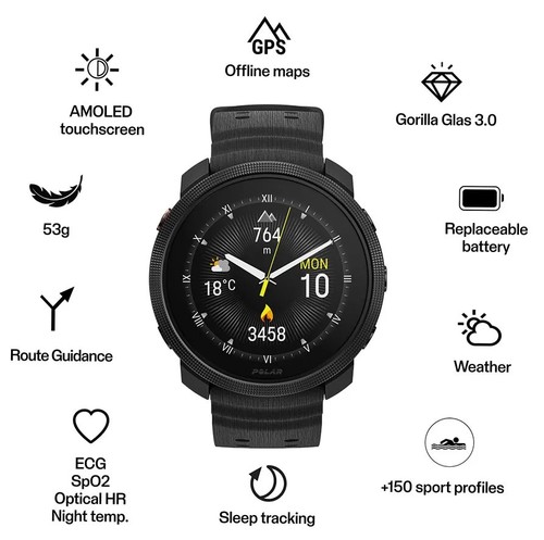 שעון מולטי-ספורט פרימיום Polar Vantage M3
