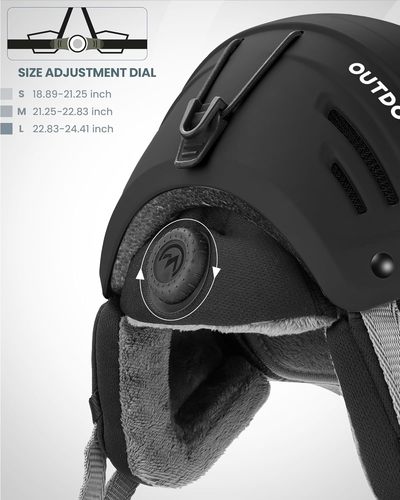 קסדת סקי מקצועית עם משקף - MOON SKI 350