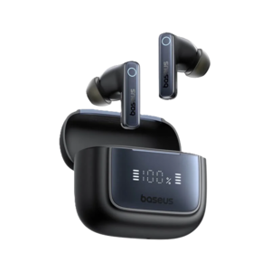 אוזניות אלחוטיות Baseus Bowie 35 True Wireless, צבע שחור, שנה אחריות יבואן רשמי 