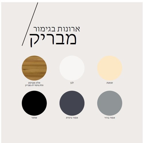 ארון שירות תלוי בלאק