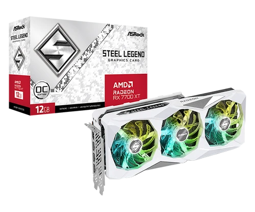 כטיס מסך - GC RX 7700XT STEEL LEGEND