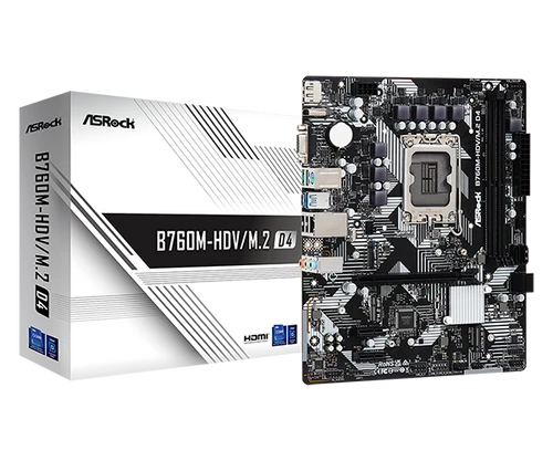 לוח אם -  MB B760M-HDV 1700 DDR4 asrock