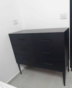 שידת מגירות לוסיאנו שחור