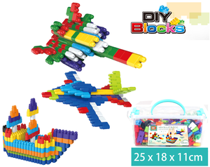 משחק הרכבה אצבעות בקופסה עם ידית מכילה 498 חלקים  - משחקי הרכבה - התפתחות הילד - לגן ולבית / מבית HC 