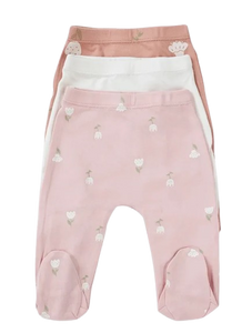 מארז 3 רגליות  Flowers and Love - טריקו NB