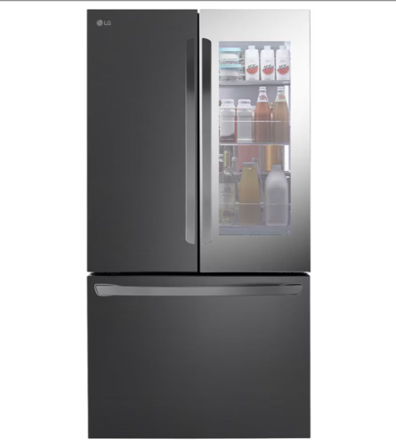מקרר 3 דלתות מקפיא תחתון 750 ליטר LG GMZ765 נירוסטה מושחרת אל ג'י