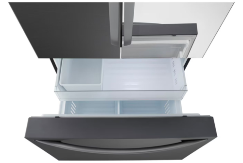 מקרר 3 דלתות מקפיא תחתון 750 ליטר LG GMZ765 נירוסטה מושחרת אל ג'י